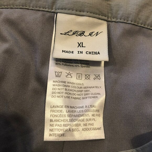 Libin Nylon Hiking Skort Sz XL Grey Comfort Waist Pockets Gorpcore Camping - Picture 8 of 8